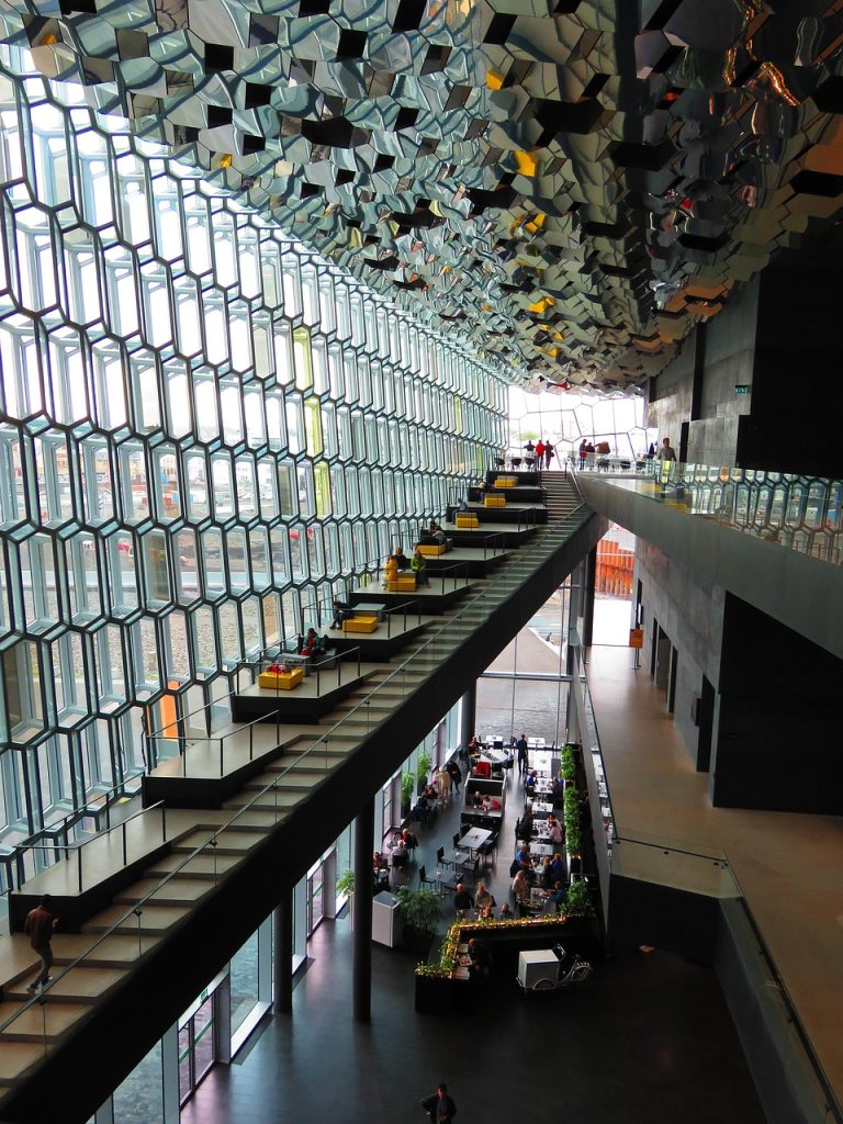 Reykjavik’s-Best-Art-and-Music-Scene-Iceland-Harpa-Concert-Hall