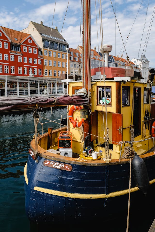 Nyhavn-Harbor-Copenhagen-old-ship-in-front